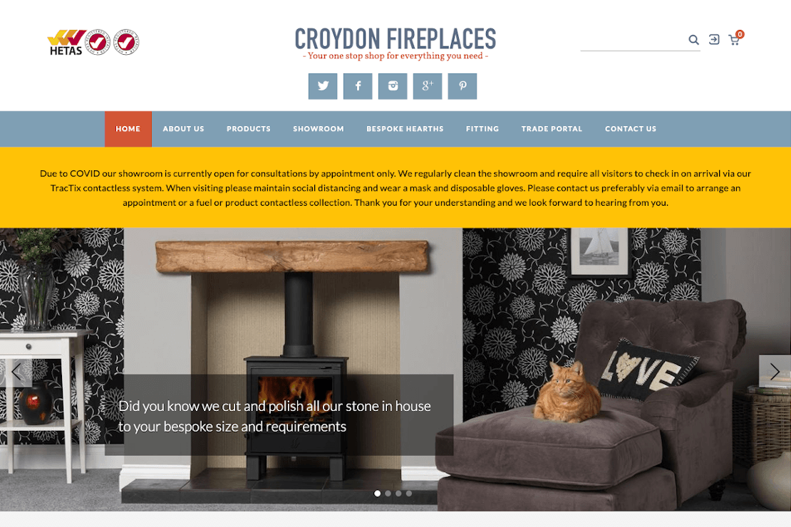 Croydon Fireplaces Website